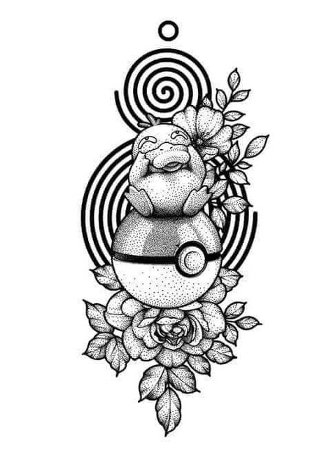 Practice Tattoos, Collage Tattoo, Aztec Warrior Tattoo, Pokemon Tattoos, Pikachu Tattoo, Piece Tattoo, Pokemon Painting, Aztec Tattoo Designs, Back Piece Tattoo