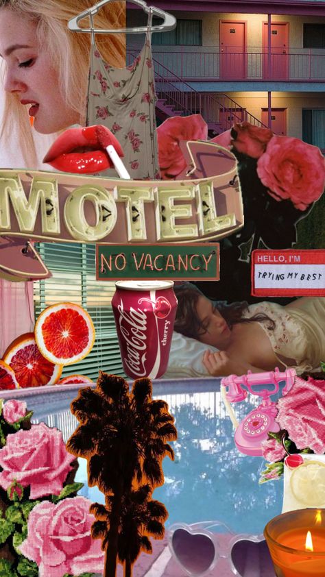 No Vacancy #motel #motelcore #california #hotelcalifornia #retro #kitsch #kitschy #pinkaesthetic Kitsch Aesthetic, Hotel California, Pink Aesthetic, Kitsch, Created By, California