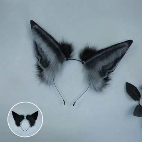 Cute gray wolf ears Themed Photo Shoots, Wolf Stuff, Wolf Ears, Gray Wolf, Photoshoot Themes, Grey Wolf, A Wolf, Ear Headbands, An Animal