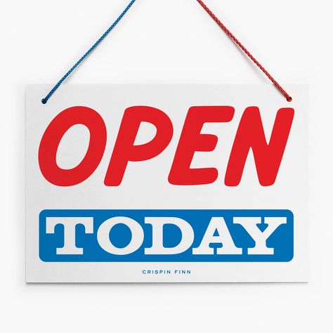 Open Signs, Old Signs, Not Today, Hand Screen Printed, Card Envelopes, New Version, White Board, A4 Size, Health Remedies