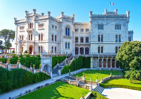 Miramare Castle, Small Country Homes, Castle Interior, Trieste Italy, Castles Interior, Trieste, Manor House, Full Screen, Sicily