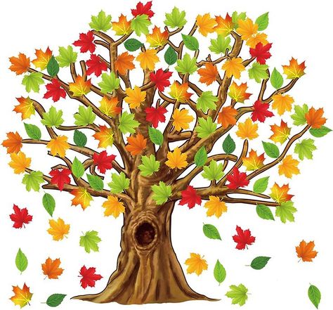 90 Pieces Classroom Tree Bulletin Board Set Spring Fall Summer Tree Bulletin Board Decoration Bulletin Board Tree Cutout Maple Leaves Cutouts for Classroom Home Decoration (Natural Style) Tree Bulletin Board, Fall Tree Decorations, Bulletin Board Tree, Chalkboard Wall Decor, Classroom Tree, Valentines Day Bulletin Board, Thanksgiving Classroom, Thanksgiving Tree, Summer Tree