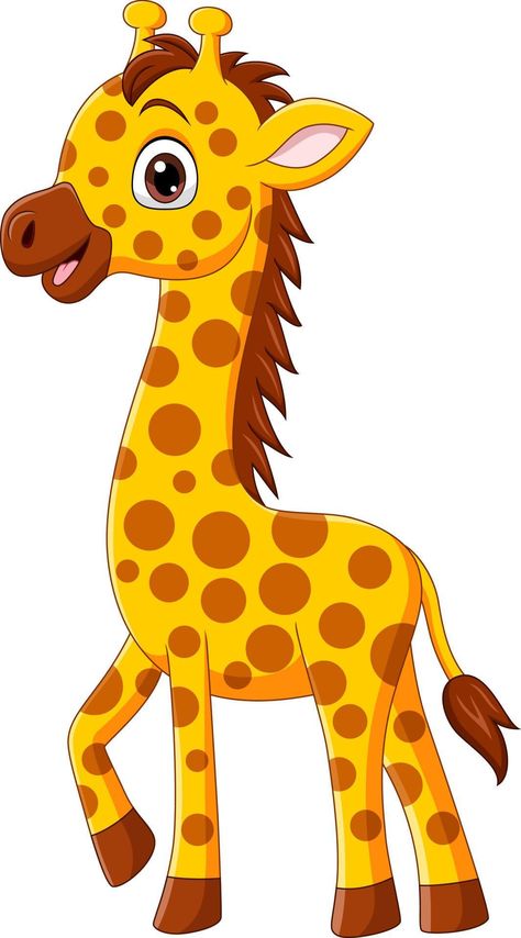 Giraffe Cartoon, Animal Pictures For Kids, Giraffe Drawing, Deer Cartoon, Safari Animals Birthday, Animal Printables, Cartoon Drawings Of Animals, Cartoon Giraffe, Monkey Art