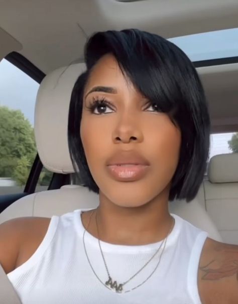 2023 Bobs For Black Women, Megan Good Bob Hairstyles, Work Function Outfit Summer, Short Hairstyle Women Black Woman Middle Part, Black Women Bobs Natural Hair, Short Bob Weaves Sew In Black Women, Shirt Bob Black Women, Black Women Short Bob Haircut, Black Women Bob Hairstyles Short