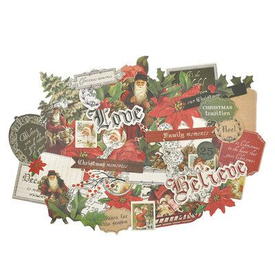 Kaisercraft - Letters to Santa Collection - Christmas - Collectables - Die Cut Cardstock Pieces Die Cut Christmas Cards, Santa Collection, Letters To Santa, Christmas Collectibles, Santa Letter, Christmas Gift Tags, Diy Projects To Try, Christmas Cheer, Christmas Traditions