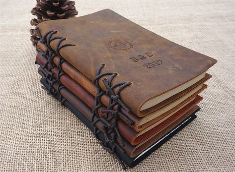 leather journal personalized leather journal leather notebook leather diary leather sketchbook free stamp free initials, #ceramicbowl #ceramics #pottery #ceramic #handmade #bowl #ceramicart #stoneware #tableware Leather Journal Cover Design, Leather Sketchbook Cover, Grace Tattoos, Personalized Leather Notebook, Handmade Diary, Leather Notepad, Refillable Leather Journals, Paper Leather, Personalised Leather Journals