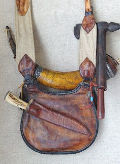 Mountain Man Clothing, Pioneer Clothing, Shooting Bags, Leatherworking Tools, Remington 870, Primitive Survival, Powder Horn, Mountain Men, Fur Trade