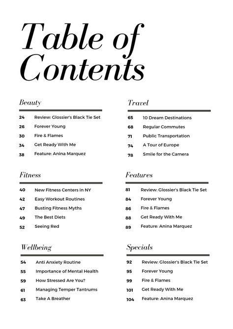 Table of Contents Table Of Contents Design Layout Ideas, Business Plan Table Of Contents, Aesthetic Contents Page, Table Of Contents Design Journal, Journal Contents Page, Table Of Contents Design Layout Template, Journal Table Of Contents Ideas, Planner Table Of Contents, Table Of Contents Design Notebook