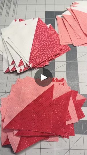 35K views · 547 reactions | Here’s how I make 8 half square triangles at once. There are tons of charts on Pinterest that will tell you what size fabric squares to use based on the finished size HST you want.Remember the finished size is the size it is after it’s all sewn together. So your HST should be 1/2” larger than what you want the finished size to be.I love making 8 at a time, you can really get them made quickly! There are other methods too, which one should I show next 2 at a time or 4?? You tell me & be sure to save this for your next HST project!#hst #sewingtipsandtricks #sewinghacks #quiltingtipsandtricks #quilting #sewing #learntosew #sewingproject #learntoquilt | The little Green Bean | The little Green Bean · Original audio Beginner Quilting, Half Square Triangle Quilts Pattern, Quilting Math, Triangle Quilt Pattern, Quilting Software, Quilting Videos, Quilt Square Patterns, Half Square Triangle Quilts, Quilt Square