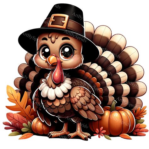 Thanksgiving Turkey Clipart, Turkey Clipart, Turkey Cartoon, Biker Gnomes, Cartoon Turkey, Pilgrim Hat, Thanksgiving Images, Thanksgiving Art, Pumpkin Art