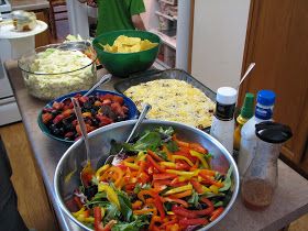 Catholic Cuisine: Confirmation Party Foods Layered Bean Dip, Catholic Confirmation, Confirmation Party, Festival Food, Dove Chocolate, Deli Sandwiches, Reception Food, Tossed Salad, Food Displays