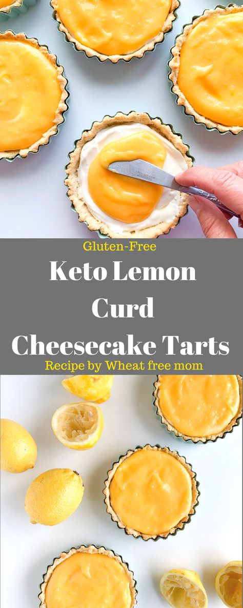 Keto Lemon Curd, Sugar Free Lemon Curd, Lemon Curd Cheesecake, Curd Tart, Lemon Curd Tart, Cheesecake Tarts, Postre Keto, Full Fat Yogurt, Keto Treats