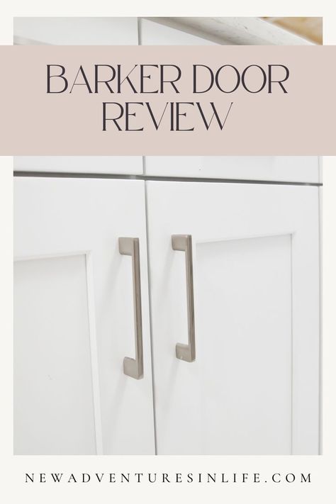 My experience ordering doors from Barker Doors. We also ordered new cabinets from Barker Cabinets to match the doors we ordered. Learn about our process for updating our kitchen on a budget. Barker Cabinets, New Cabinet Doors, Full Kitchen Remodel, Update Kitchen Cabinets, New Cabinets, Custom Cabinet Doors, Cabinet Door Styles, Cabinet Refacing, Diy Kitchen Remodel