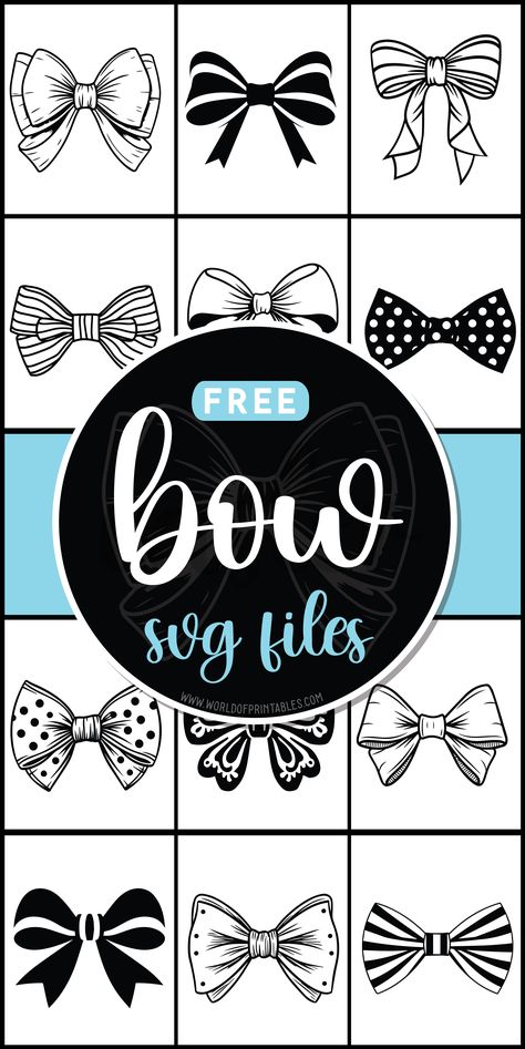 Free Bow Svg, Happy Birthday Doodles, Freebie Svg, Badge Ideas, Free Doodles, Cricut Svg Files Free, Bow Svg, Free Svgs, Doodle Fonts