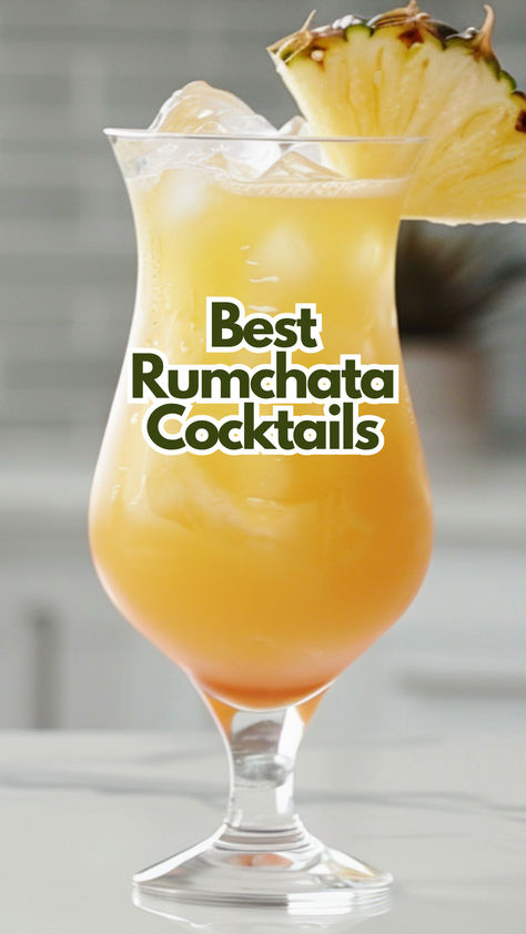 Best Rumchata Cocktails Cocktails With Rum Chata, Rum Chata Mixed Drinks, Rum Chata Drink Recipes, Drinks With Rum Chata Recipes, Rumchata Pineapple Drink, Rum Chata Cocktails, What To Mix With Rum Chata, Good Bar Drinks, Rum Chata Recipes Drinks Easy