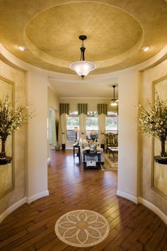 Rotunda on Pinterest | Foyers, New Homes and Foyer Tables Rotunda Foyer Entryway, Round Foyer, Small Round Rug, Living Room Rug Placement, Bloomfield Homes, Round Rug Living Room, Bohemian Living Rooms, Rugs Living Room, Foyer Entryway