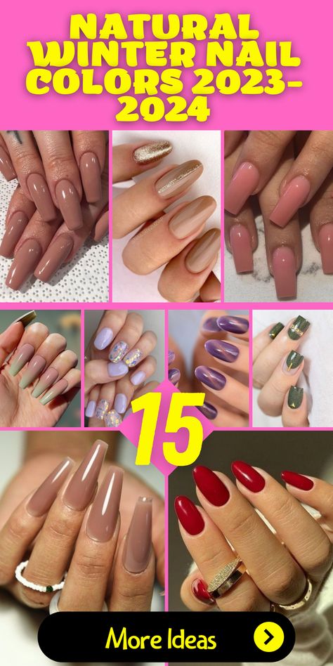 Natural Winter Nail Colors 2023-2024: 15 Timeless Ideas Natural Nails Winter, Winter Nail Color, Winter Wonderland Nails, Muted Sage Green, Wonderland Nails, Light Colored Nails, Silver Nail Polish, Winter Nail Colors, Winter Nail Ideas