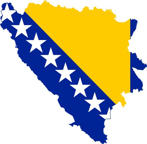 File:Flag map of Bosnia and Herzegovina.svg Bosnian Flag, Bosnia Flag, Herzegovina Flag, Herren Hand Tattoos, Bosna I Hercegovina, Balkan Peninsula, Bosnia Herzegovina, Travel Locations, National Anthem