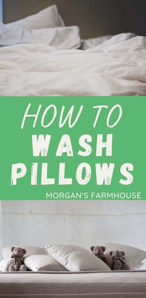 How To Wash Throw Pillows, Wash Feather Pillows, Diy Linen Spray, Homemaker Schedule, Nontoxic Cleaning, Natural Laundry Detergent, How To Clean Pillows, Hotel Pillows, Natural Laundry