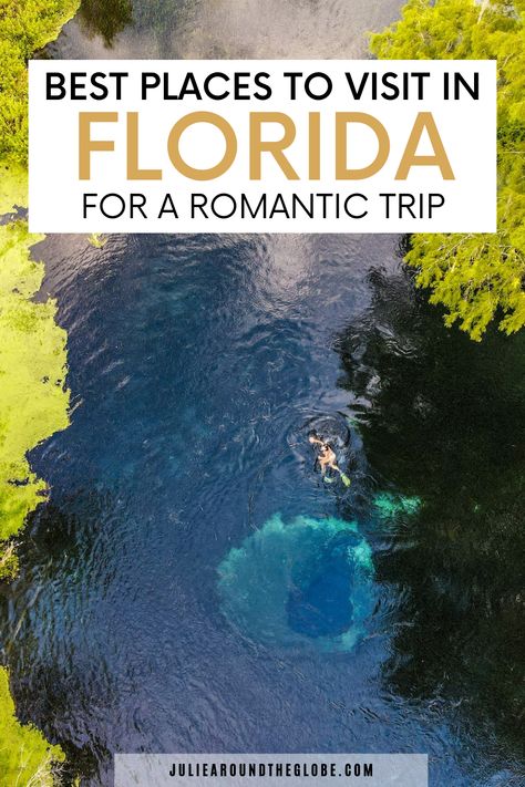 Dreaming of a romantic getaway in Florida without breaking the bank? Discover charming and budget-friendly destinations across the Sunshine State! From quaint beachside cottages to secluded nature retreats, find the perfect spot to reconnect with your loved one. Whether you crave coastal serenity or vibrant city vibes, our guide offers affordable options to suit every couple's taste. Fall in love all over again amidst Florida's scenic beauty and romantic ambiance. Romantic Florida Getaway, Things To Do In Florida, Florida Vacation Spots, Florida Travel Guide, Florida Adventures, Romantic Ambiance, City Vibes, Romantic Destinations, Romantic Getaway