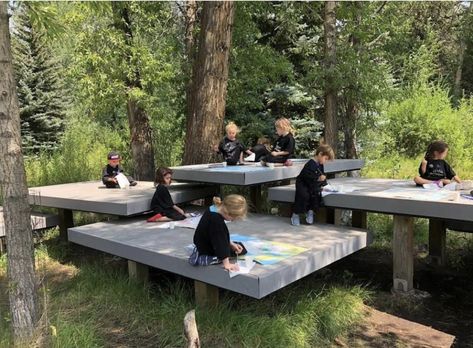 Park Architecture, Aspen Art Museum, Aspen Art, Outdoor Learning Spaces, Areas Verdes, Backyard Playground, Street Furniture, Parking Design, Garden Landscape Design