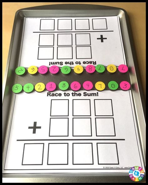 Three Digit Addition Games, Avmr Math, Math Recovery, Math Addition Games, Dollar Store Finds, Mathematics Activities, Math Board Games, Subtraction Games, Addition Activities