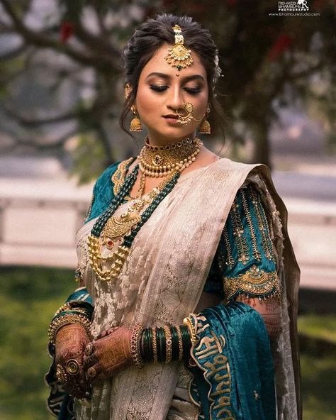 Incredible Maharashtrian Nath Designs We Are Pinning Right Away Maharashtrian Nath Designs, Nath Designs, Maharashtrian Nath, Marathi Bride, Wedding Outfits For Women, Nauvari Saree, Couple Wedding Dress, Indian Bridal Photos, Indian Bride Outfits