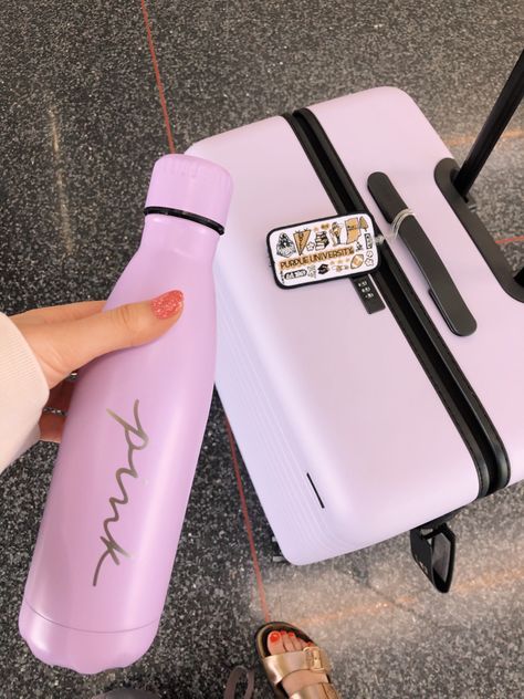 Slive your best life… Sliving always, loves it 🫶🏻 #suitcase #matching #lilacaesthetic #purple #travel #travelblogger #travelinspo Purple Suitcase Aesthetic, Panama Trip, Purple Suitcase, Purple Luggage, Girls Luggage, Catch Flights Not Feelings, Panama Travel, Catch Flights, Travel Box