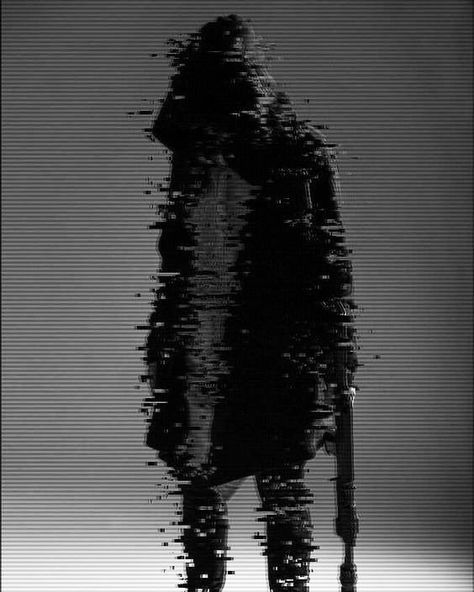 #Glitch #photography Black Glitch Aesthetic, Glitch Background Aesthetic, Glitched Portrait, Glitch Aesthetic Dark, Glitch Moodboard, Cyberpunk Black And White, Glitch Art Photography, Simulation Aesthetic, Altered Portraits