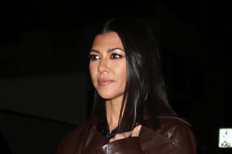 Kourtney Kardashian Wears a Sweatshirt as a Dress With Prada Creepers – Footwear News Yeezy Heels, Kardashian Show, Kourtney Kardashian Style, Platform Creepers, Bandana Top, High Fashion Branding, Trending Sandals, Dad Shoes, Square Toe Boots