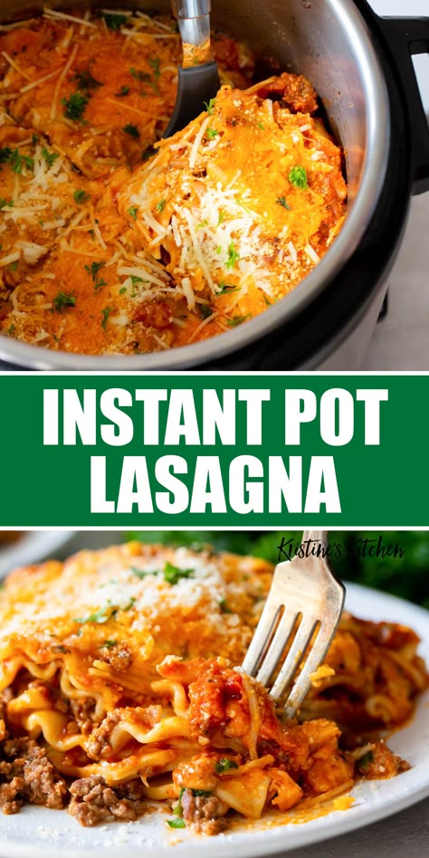 Lasagna Instant Pot Recipes, Instant Pot Recipes Lasagna, Lasagne Instant Pot, Instant Pot Lazy Lasagna Recipe, Ninja Foodie Lasagna, Easy Instant Pot Lasagna, Instant Pot Lasagna Pasta, Insta Pot Lasagna Recipes, Ip Lasagna Recipe