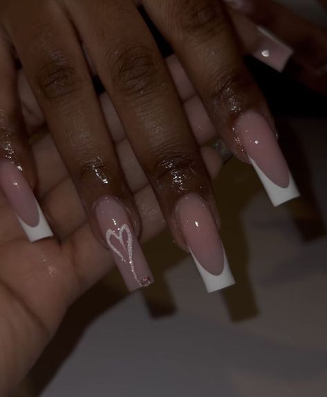 May Nails: Summer-Ready Styles for Every Occasion Graduation French Tip Nails, Nails Acrylic Basic, Cute French Tip Nails Designs, Classy Birthday Nails, Nails Inspo Aesthetic, Lightning Nails, 33 Birthday, Funky Nail Designs, Girls Nail Designs