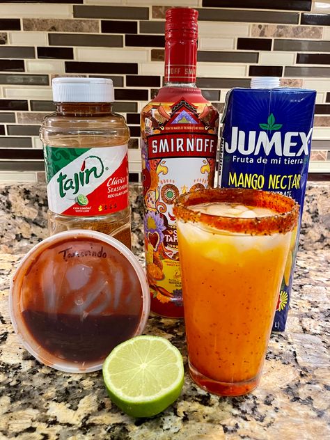 Mexican Theme Pastries, Tajin Alcohol Drinks, Tamarindo Smirnoff Recipes, Mexican Mixed Drinks Alcoholic, Tajin Drink Recipes, Smirnoff Mixed Drinks, Tamarind Smirnoff Recipes, Non Alcoholic Mexican Drinks, Smirnoff Tamarindo Vodka Drinks