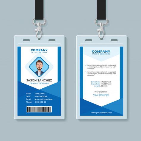 ID card template, perfect for any types of agency, corporate, offices and companies. You can also used this identity card as university card, media press ID card, event entry card and many more! Identity Card Template, Event Entry, Identity Card Design, Employee Id Card, Employees Card, Diy Holiday Cards, Corporate Offices, 포트폴리오 레이아웃, Adobe Photo