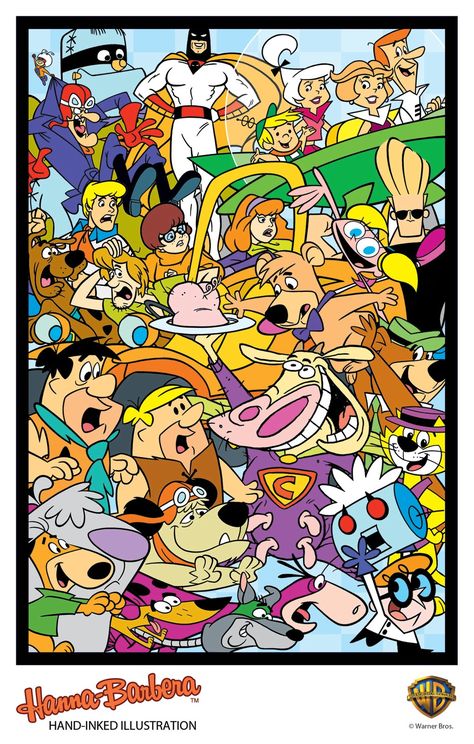 Hanna Barbera hand-inked illustration Trading Card Cartoon Network Viejo, Hanna Barbera Characters, 2000 Cartoons, Cartoon Network Characters, Old Cartoon Network, Hanna Barbera Cartoons, Old School Cartoons, Classic Cartoon Characters, 90s Cartoons