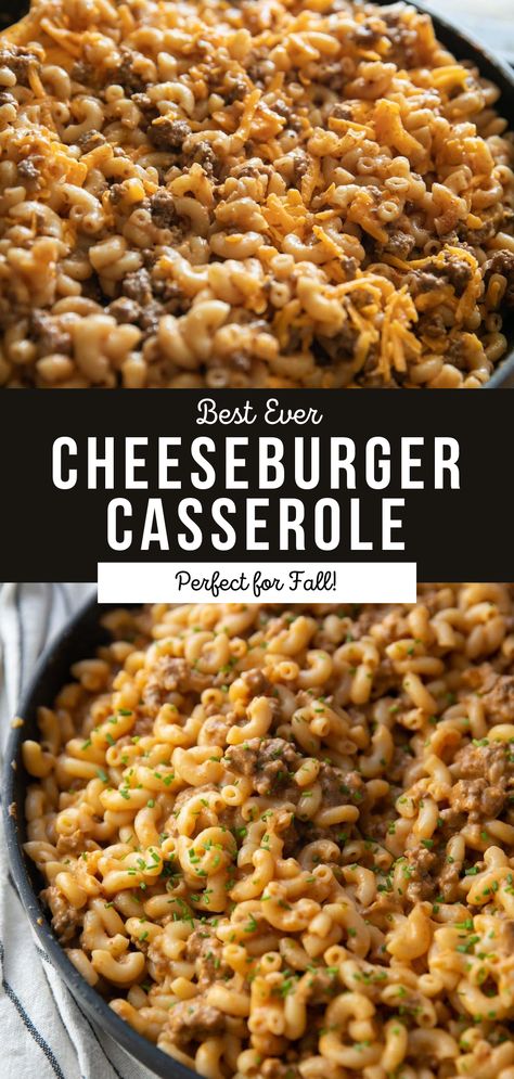 Freezer Hamburger Meals, Hamburger Helper Casserole Recipes, Ground Burger Casserole Recipes, Cheeseburger Casserole Freezer Meal, Meals With Frozen Hamburger Patties, Quick And Easy Hotdish Recipes, Hamburger Helper Freezer Meal, One Pan Hamburger Recipes, One Dish Hamburger Meals