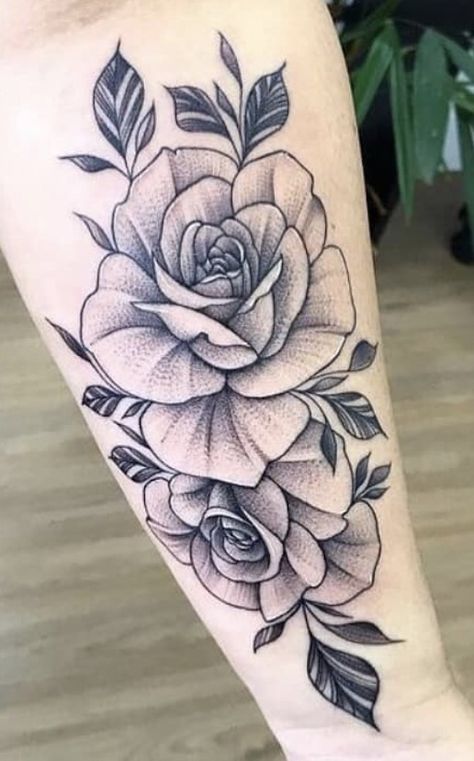 Stippling Rose Tattoo, Dotwork Rose Tattoo, Illustrative Rose Tattoo, Stipple Rose Tattoo, Stipple Flower Tattoo, Stipple Tattoo Design, Dot Work Tattoo Design, Rose Tattoo On Arm, Wrist Tattoo Ideas