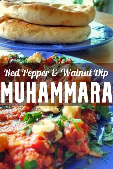 Muhammara Turkish roasted red pepper and walnut dip with oven fresh bread to serve Walnut Dip Recipe, Turkish Meze, Muhammara Dip, Summer Dip Recipes, Meze Recipes, Muhammara Recipe, Walnut Dip, Turkish Salad, Turkish Desserts