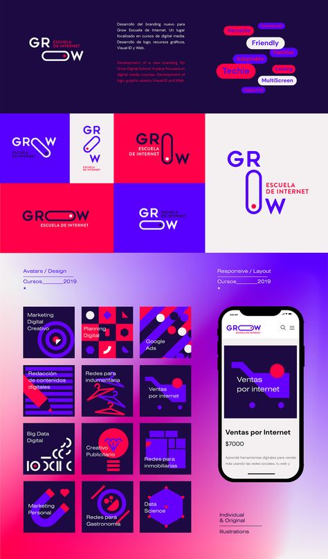 Company Branding Design, Modern Brand Identity, Modern Gradient, Identity Design Inspiration, Logo Presentation, Visual Identity Design, Branding Mood Board, Path To Success, Graphic Design Lessons