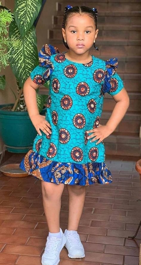 Kampala Styles For Kids Girl, Kampala Styles For Children, Kids Ankara Styles Children, Kids African Dresses, Latest Children Ankara Gown, Kids Ankara Styles, Children Ankara Gowns, Kente Dresses, African Kids Clothes