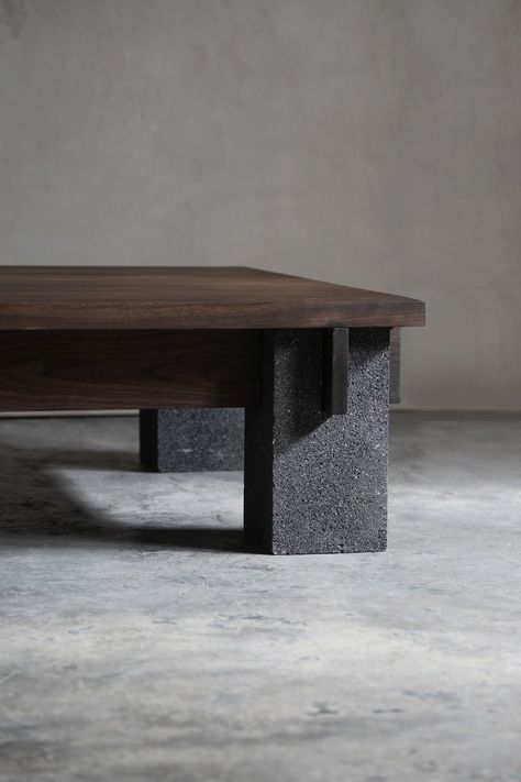 Wabi Sabi Furniture, Zen Furniture, Sculptural Furniture, Industrial Design Furniture, Mesa Exterior, Japanese Interior, Furniture Details, Furniture Inspiration, Coffee Table Design