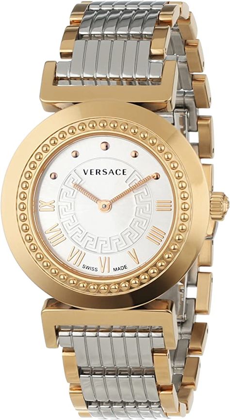 Trendy Watches Women Fashion, Versace Women, Pretty Watches, Womens Designer Watches, Slim Watches, Trendy Watches, Gold Watches Women, Versace Watch, Watches Unique