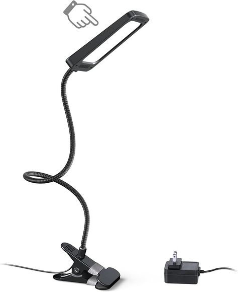 TROND LED Desk Lamp with Clamp, 1000LM Super Bright 3-Level Dimmable Desk Light 6000K Daylight, Extra-Long Flexible Gooseneck Clip on Light, Eye-Care Clamp Lamp for Painting, Workbench,Reading, Sewing - Amazon.com Clamp Lamp, Led Desk, Led Desk Lamp, Desk Light, Eye Care, Workbench, Desk Lamp, Extra Long, Clip On