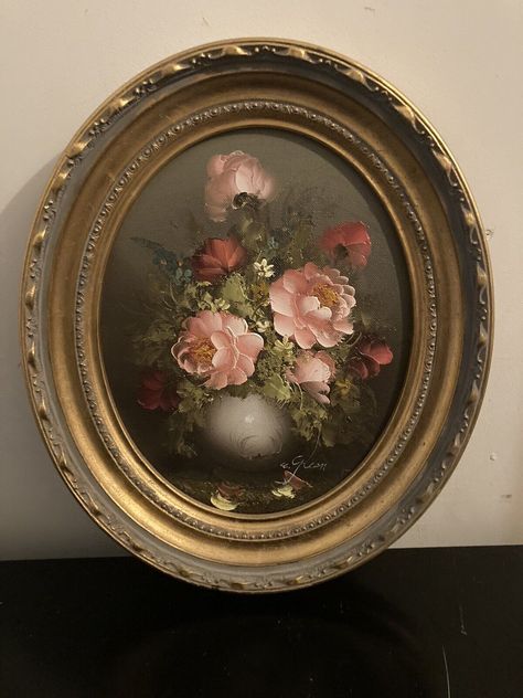 Framing Canvas Art, Glamorous Decor, Oil Painting Frames, Vintage Framed Art, Vintage Flowers Wallpaper, Wallpaper Nature Flowers, Art Painting Gallery, Old Paintings, Antique Paint