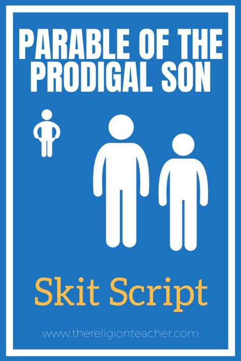 To help your students reflect on the story, invite them to perform a Prodigal Son play by acting out the story in class. Use this Prodigal Son skit script and discussion questions to guide the performance. Craft For Prodigal Son, Prodigal Son Activity, Prodigal Son Game, Prodigal Son Bible, Parable Of The Prodigal Son, Return Of The Prodigal Son, Skits For Kids, Bible Parables, Children Bible