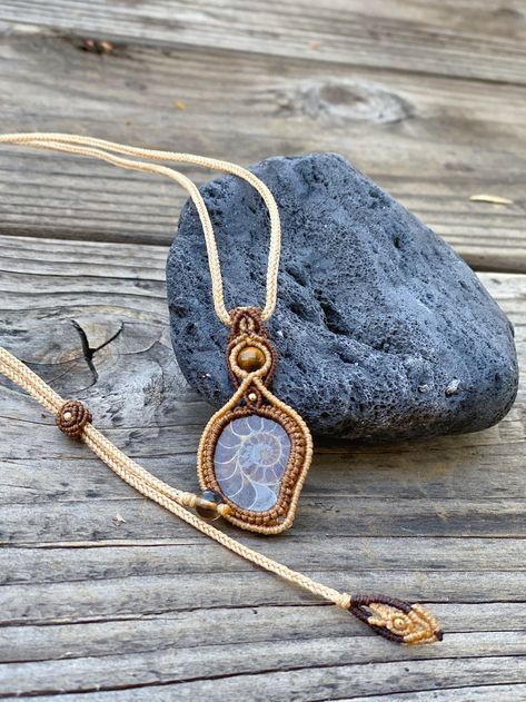 Excited to share this item from my #etsy shop: Couples Necklace/Ammonite Pendant/ tigers eye necklace/Macrame Necklace/ Gift for Couples/Fossil Necklace Moonstone Crystal Necklace, Cross Choker Necklace, Frog Necklace, Healing Stones Jewelry, Handmade Boho Jewelry, Amazonite Necklace, Hemp Jewelry, Lucky Bracelet, Braided Necklace