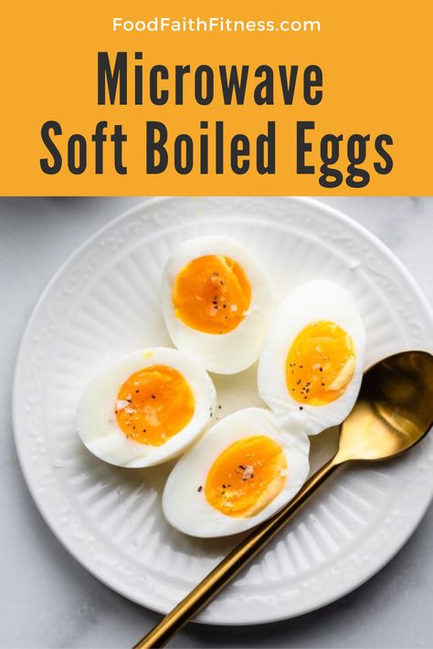 Learn how to soft boil an egg in the microwave with this easy recipe! It's a super quick way to make a deliciously simple breakfast or snack. Soft Boiled Eggs In Microwave, Boiled Eggs In Microwave, Egg In Microwave, Eggs In Microwave, Boiled Egg In Microwave, Eggs In The Microwave, Weekend Breakfast Recipes, Medium Boiled Eggs, Boil Eggs