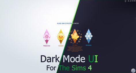 Sims 4 Dark Mode, Sims 2 Games, Los Sims 4 Mods, Ui Color, Sims 4 Cas Mods, Sims 4 Expansions, Sims 4 Gameplay, 4 December, Dark Mode