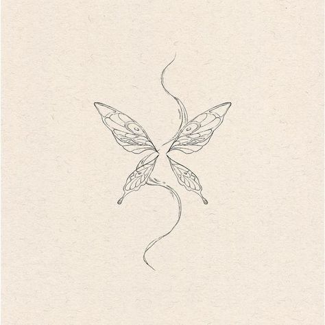 Small Back Tattoos For Women Spine, Butterfly Flash, Detailed Tattoos, Small Girly Tattoos, Small Pretty Tattoos, Petite Tattoos, Small Hand Tattoos, Fairy Tattoo, Line Art Tattoos