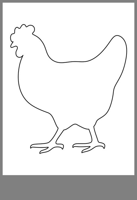 Chicken template Chicken Template, Farm Preschool, Farm Day, Chicken Crafts, Wood Animal, Paper Embroidery, St Patrick’s Day, Crafts To Sell, Hen